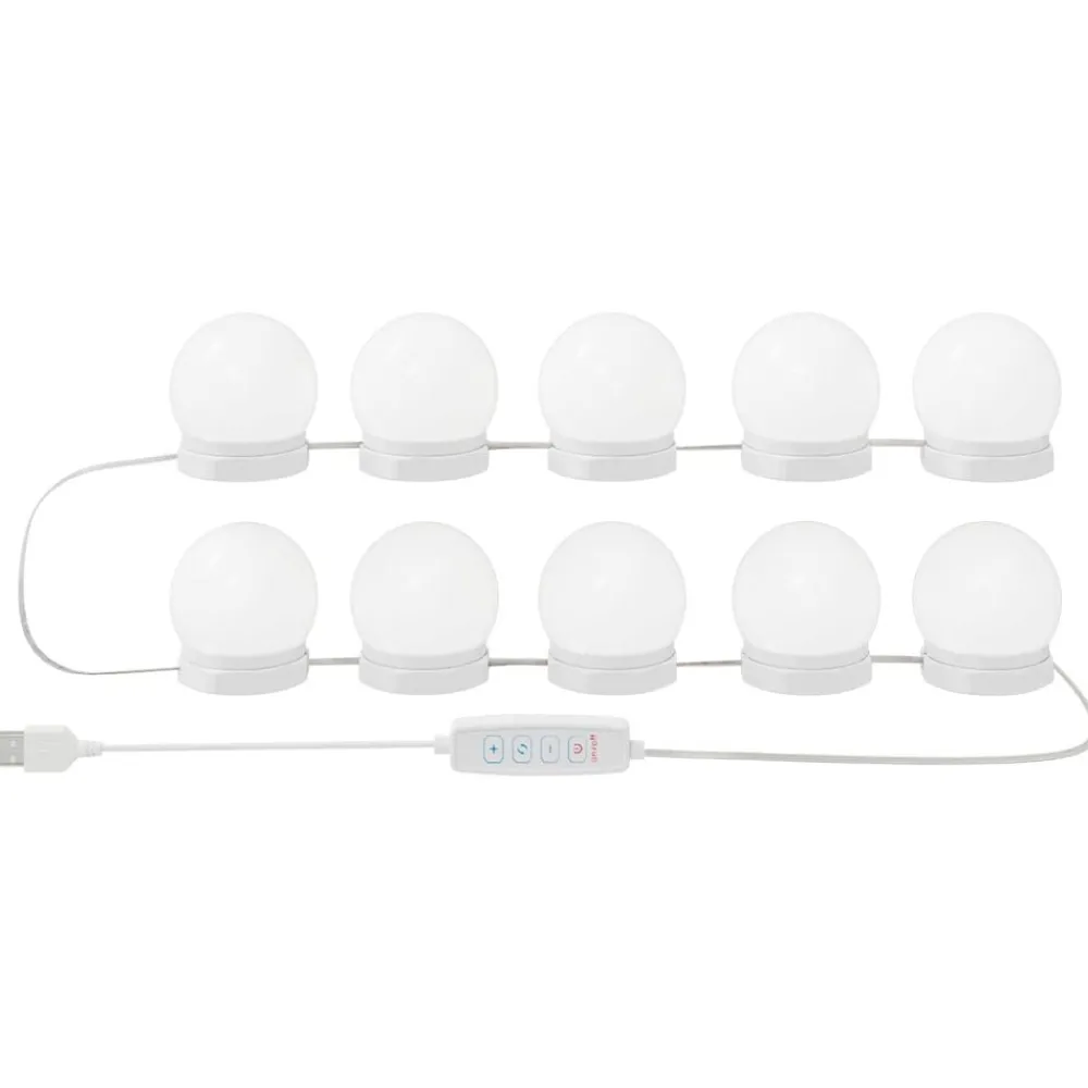 Luminaires-vidaXL Lampes miroir Blanc 4,5 x 4,5 x 4,7 cm Plastique