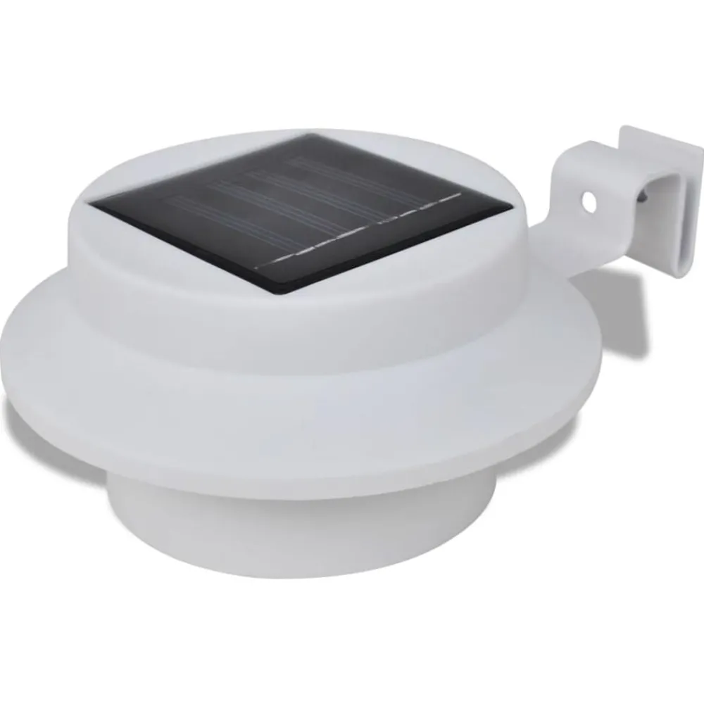 vidaXL Lampes solaires 6 pcs pour clôture gouttière