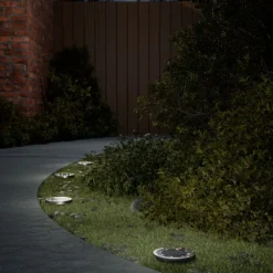 vidaXL Lampes solaires de sol et piquets de sol extérieur 4 pcs