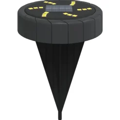 Luminaires-vidaXL Lampes solaires de sol et piquets de sol extérieur 4 pcs