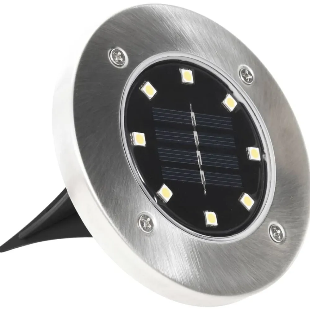 Luminaires-vidaXL Lampes solaires de sol 8 pcs Lumières LED couleur RVB