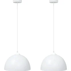 vidaXL Lampes suspendues 2 pcs hauteur réglable E27 Ø 30cm métal