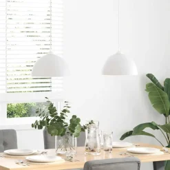 vidaXL Lampes suspendues 2 pcs hauteur réglable E27 Ø 30cm métal