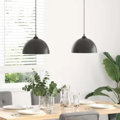 vidaXL Lampes suspendues 2 pcs hauteur réglable E27 Ø 30 cm métal