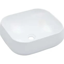 Plomberie-vidaXL Lavabo 44,5 x 39,5 x 14,5 cm Céramique Blanc