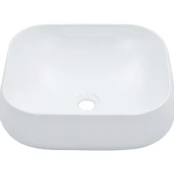 Plomberie-vidaXL Lavabo 44,5 x 39,5 x 14,5 cm Céramique Blanc