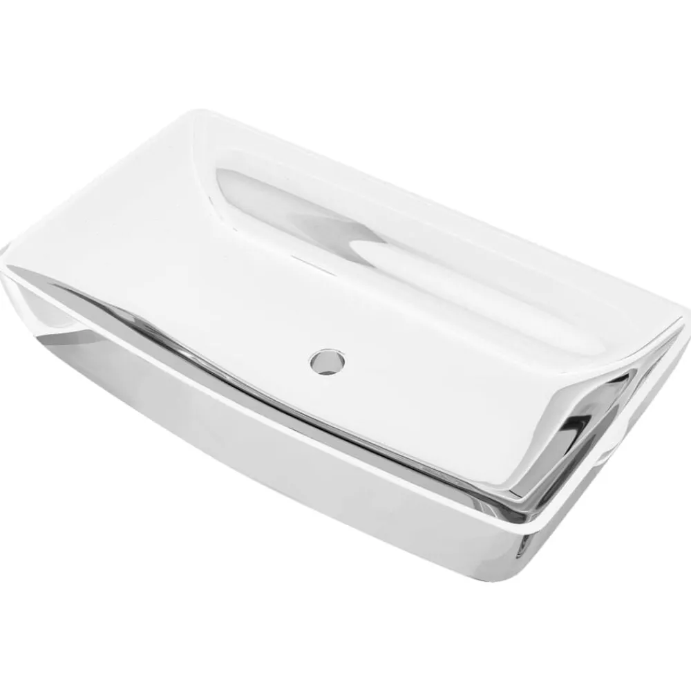 vidaXL Lavabo 71 x 38 x 13,5 cm Céramique é