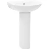 vidaXL Lavabo autoportant avec socle Céramique Blanc 520x440x190 mm