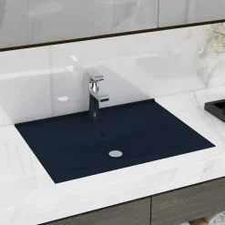 vidaXL Lavabo avec trou de robinet 60x46 cm Céramique