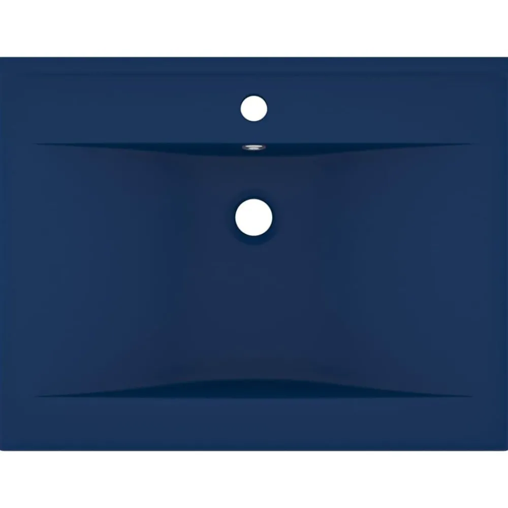 vidaXL Lavabo avec trou de robinet 60x46 cm Céramique