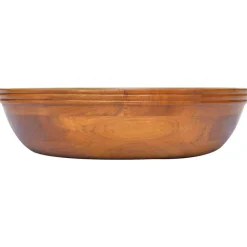Plomberie-vidaXL Lavabo Bois de teck massif Φ40x10 cm