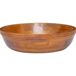 Plomberie-vidaXL Lavabo Bois de teck massif Φ40x10 cm