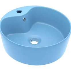 vidaXL Lavabo de luxe avec trop-plein 36x13cm Céramique
