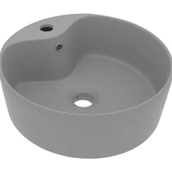 vidaXL Lavabo de luxe avec trop-plein 36x13cm Céramique