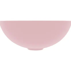 Plomberie-vidaXL Lavabo de salle de bain Céramique Rond rose mat