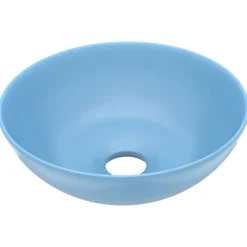 vidaXL Lavabo de salle de bain Céramique Rond