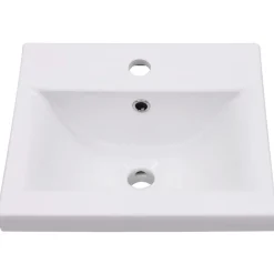 vidaXL Lavabo encastré 42 x 39 x 18 cm Céramique Blanc
