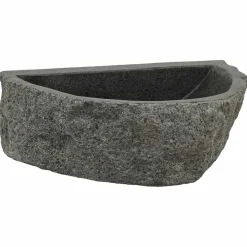 Plomberie-vidaXL Lavabo mural Gris 37 x 30 x 12 cm Pierre de rivière
