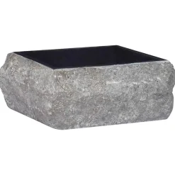 Plomberie-vidaXL Lavabo 30x30x13 cm Marbre Noir