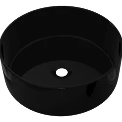 vidaXL Lavabo rond Céramique 40 x 15 cm