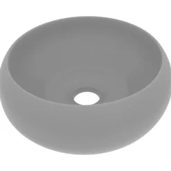 vidaXL Lavabo rond de luxe 40x15 cm Céramique