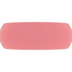Plomberie-vidaXL Lavabo rond de luxe 40x15 cm Céramique rose mat