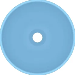 vidaXL Lavabo rond de salle de bain 32,5x14cm Céramique