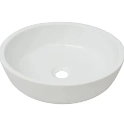 vidaXL Lavabo ronde Céramique 42 x 12 cm