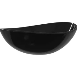 Plomberie-vidaXL Lavabo Verre trempé 54,5x35x15,5 cm Noir
