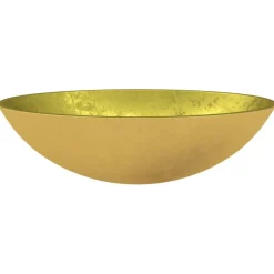 Plomberie-vidaXL Lavabo Verre 50x37x14 cm Doré