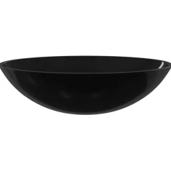 Plomberie-vidaXL Lavabo Verre 50x37x14 cm Noir
