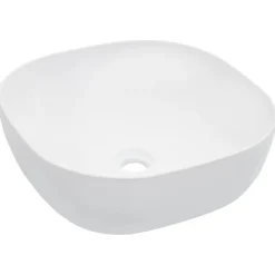 Plomberie-vidaXL Lavabo 42,5x42,5x14,5 cm Céramique Blanc