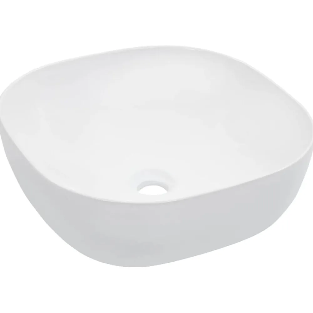 Plomberie-vidaXL Lavabo 42,5x42,5x14,5 cm Céramique Blanc