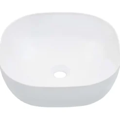 Plomberie-vidaXL Lavabo 42,5x42,5x14,5 cm Céramique Blanc