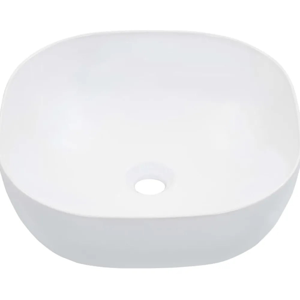 Plomberie-vidaXL Lavabo 42,5x42,5x14,5 cm Céramique Blanc