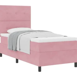 vidaXL Lit à ressorts avec matelas 80 x 200 cm Velours