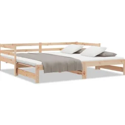 vidaXL Lit coulissant sans matelas 2x(90x200) cm