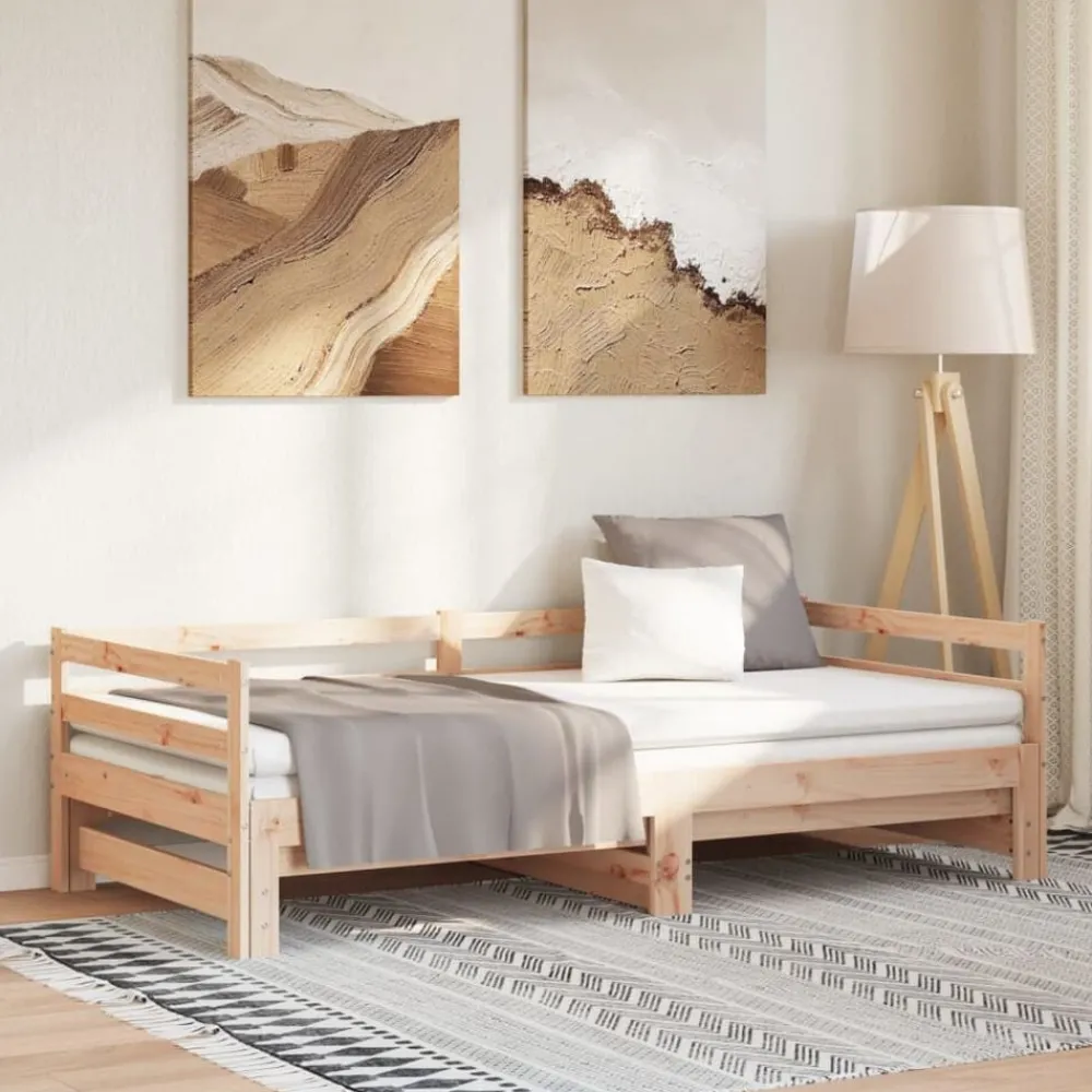 vidaXL Lit coulissant sans matelas 2x(90x200) cm