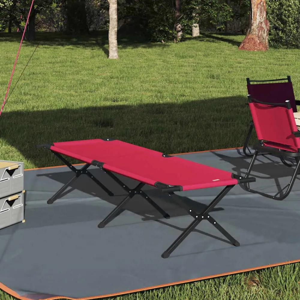 vidaXL Lit de camping pliant 193 x 69 x 45 cm Tissu Oxford