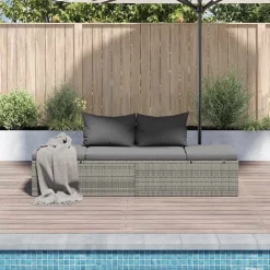 vidaXL Lit de jardin 195x60 cm Résine tressée