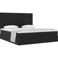vidaXL Lit de Rangement avec matelas 180 x 200 cm Velours