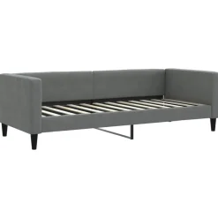 Lits & Accessoires-vidaXL Lit de repos sans matelas 80x200 cm tissu Gris foncé