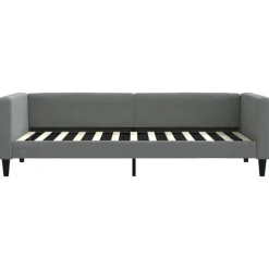 Lits & Accessoires-vidaXL Lit de repos sans matelas 80x200 cm tissu Gris foncé
