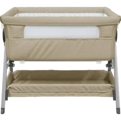 vidaXL Lit pour bébé avec matelas Tissu de lin