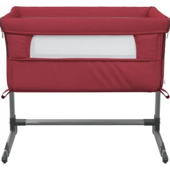 Mobilier Pour Bébés & Tout-Petits-vidaXL Lit pour bébé avec matelas Tissu de lin Rouge