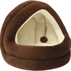Articles Pour Animaux De Compagnie-vidaXL Lit pour chat 40x40x35 cm et crème Marron