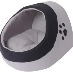 vidaXL Lit pour chats Gris et noir M