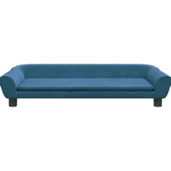 Articles Pour Animaux De Compagnie-vidaXL Lit pour chien 100x50x21 cm velours Bleu