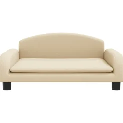 Articles Pour Animaux De Compagnie-vidaXL Lit pour chien crème 70x45x30 cm tissu Cr&egrave;me