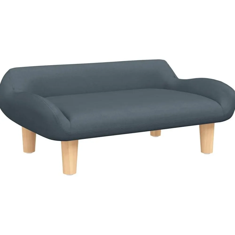 Articles Pour Animaux De Compagnie-vidaXL Lit pour chien 70x40x24 cm tissu Gris foncé